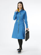 Zeel Diva SKY Blue Trench Coat - Zeelretail