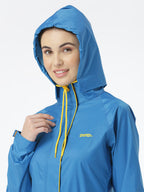 Zeel Diva SKY Blue Trench Coat - Zeelretail