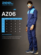 Zeel Trek Gear Blue Hues Rainwear - AZ06
