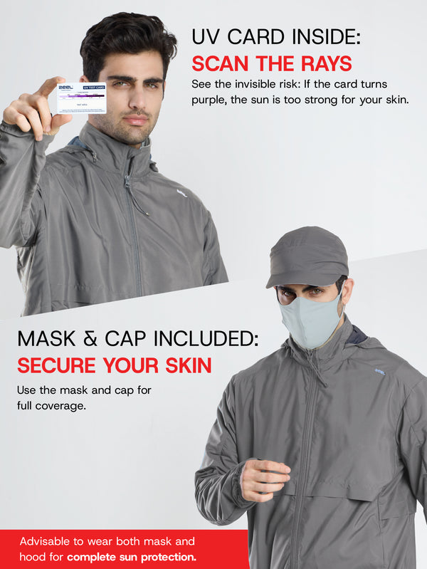 Sun Jacket AirDrive™ M  WITH FAN - SILVER GREY