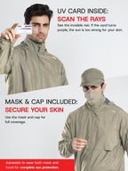 Men's Khaki Sun Jacket | AirDrive™