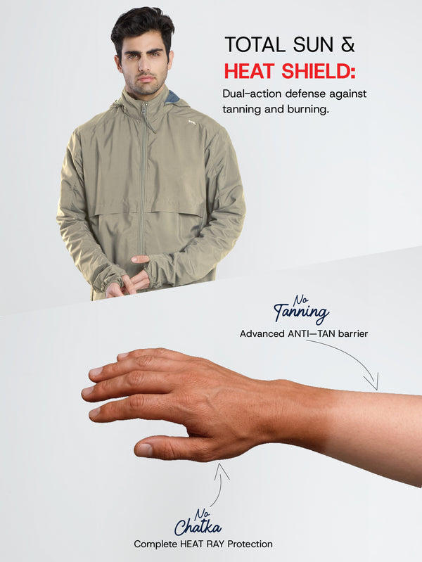 Sun Jacket AirDrive™ M  WITH FAN - KHAKI