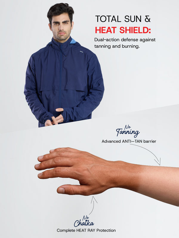 Sun Jacket AirDrive™ M  WITH FAN - SILVER GREY