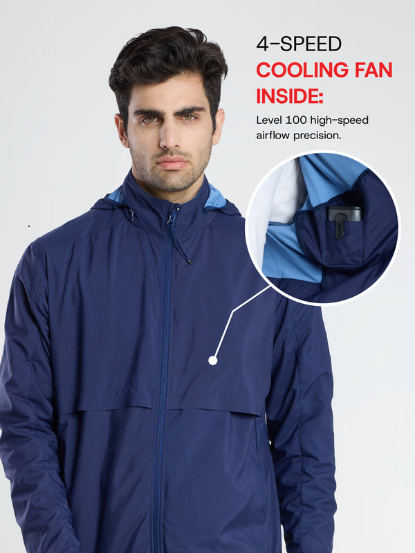 Sun Jacket AirDrive™ M  WITH FAN - SILVER GREY