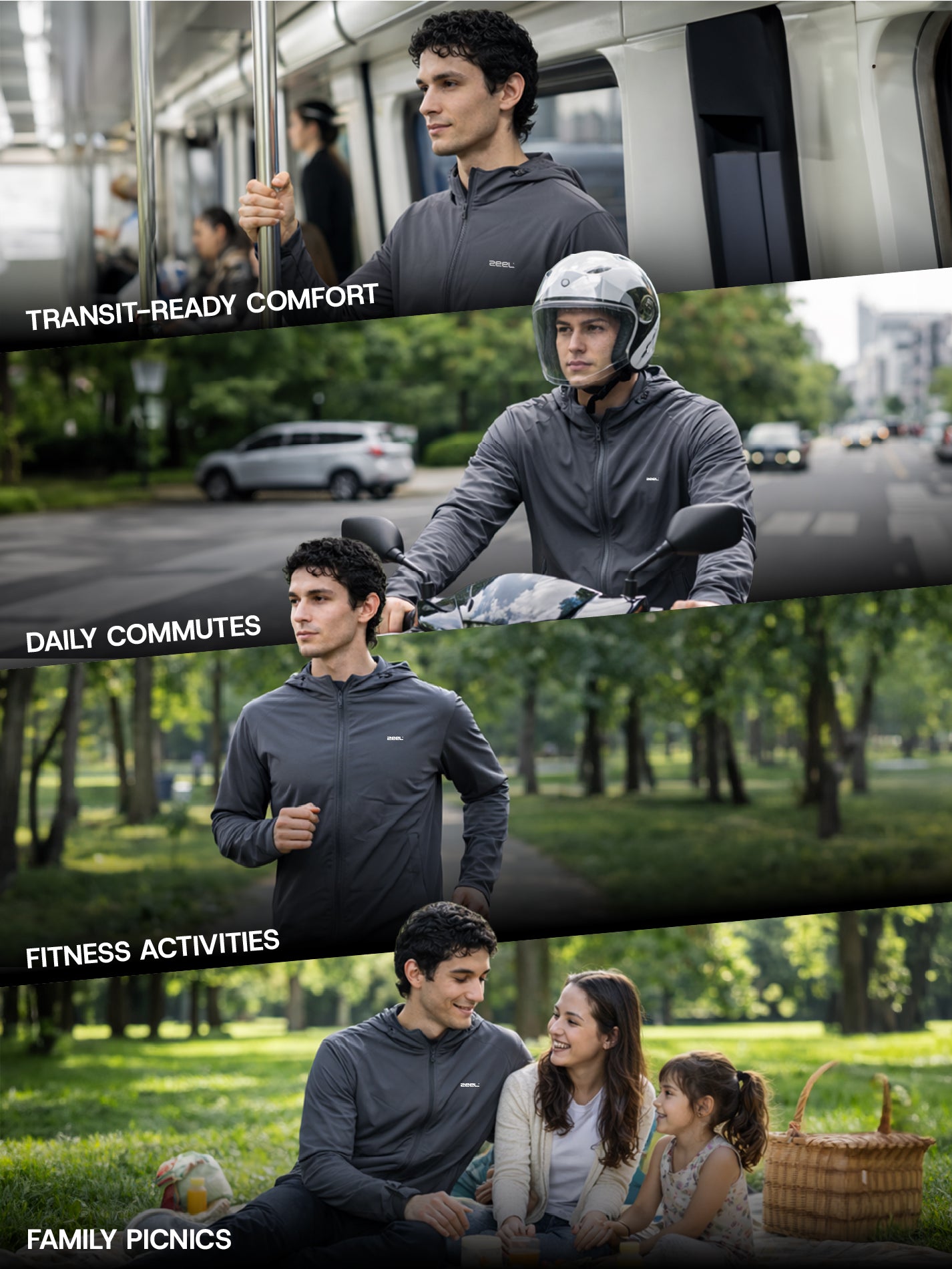 Men's Dark Grey Sun Jacket | AirWeave™