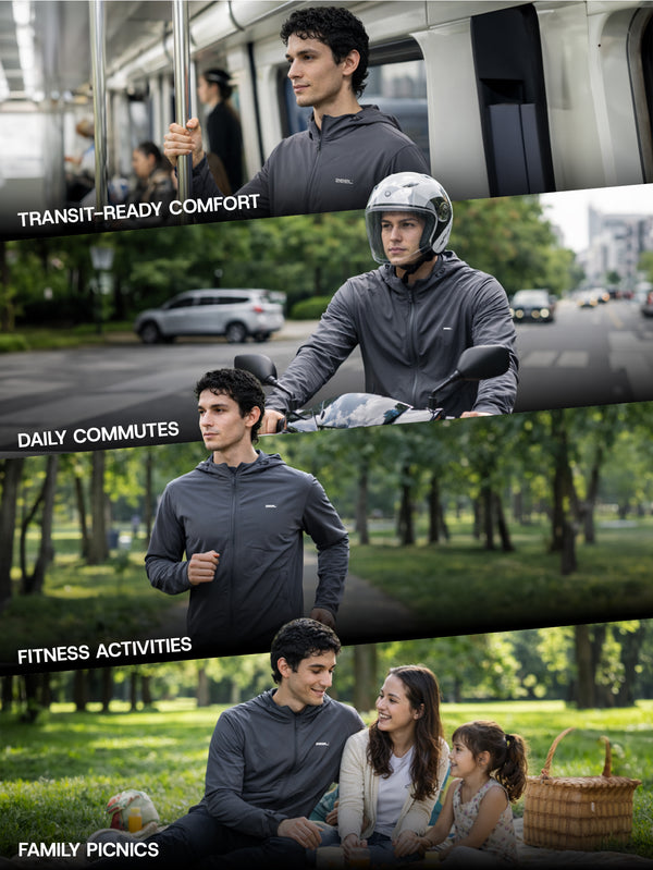 Sun Jacket AirWeave™ M Regular– DARK GREY
