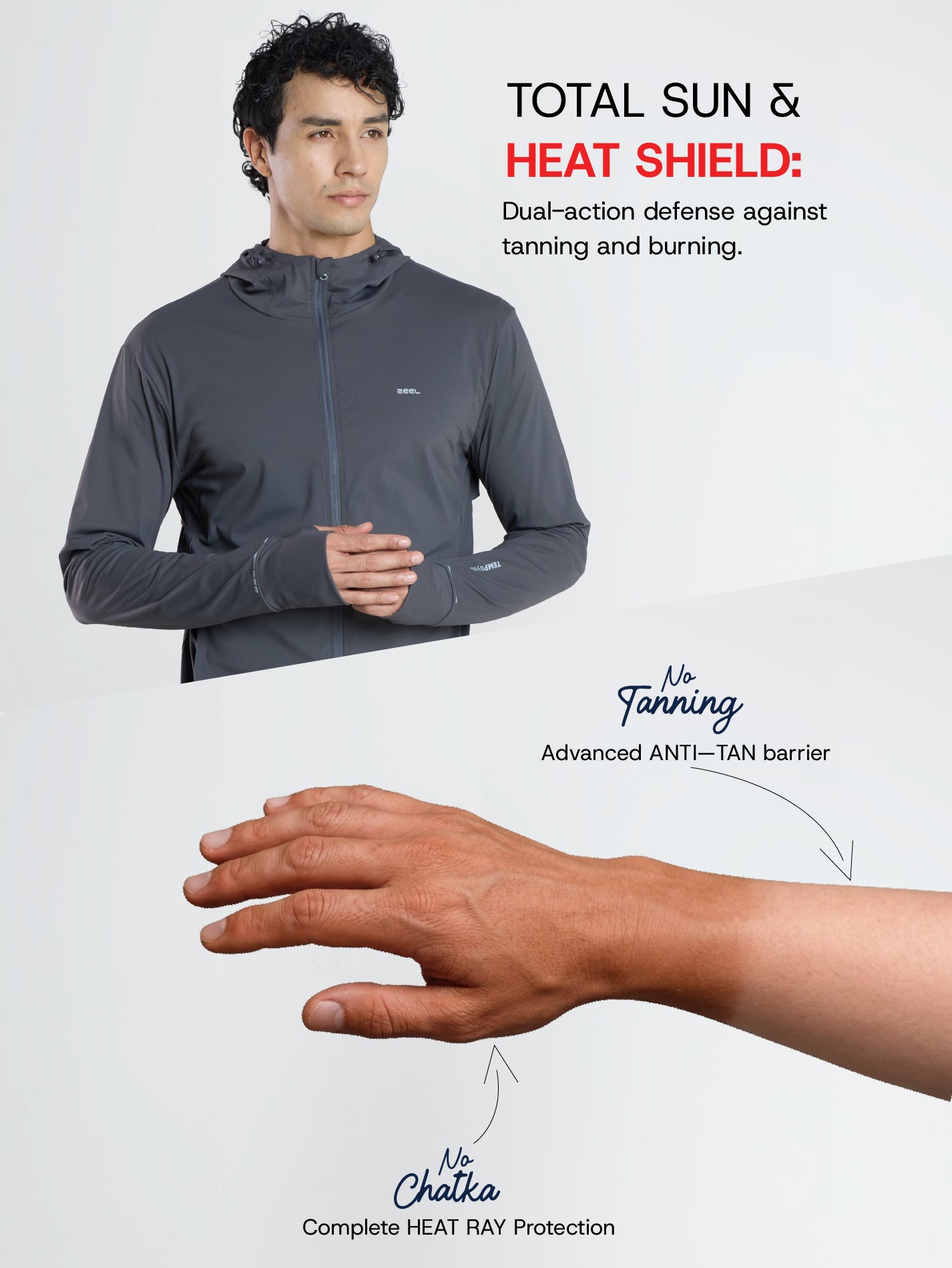 Men's Dark Blue Sun Jacket | AirWeave™