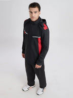 EJS502- ZEEL Premium Black - Red Men Rainsuit - Zeelretail