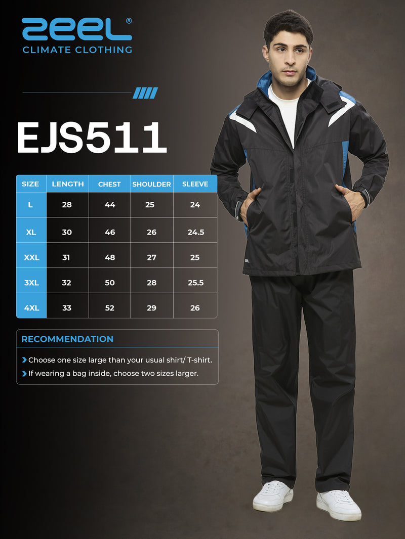 Zeel Jacket Size Chart