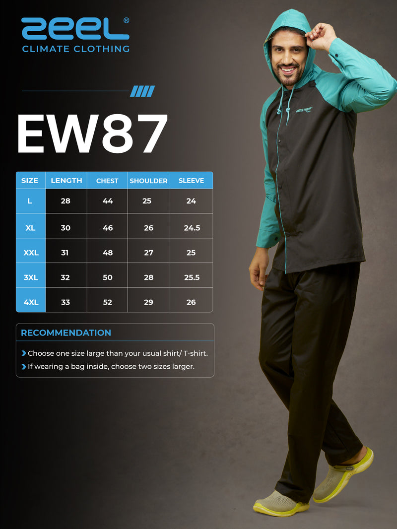 Zeel Jacket Size Chart