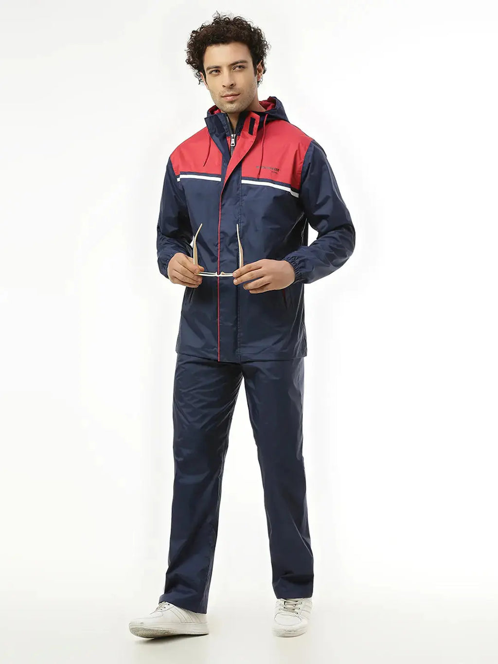 Zeel Active Sport Blue & Red Rainwear - AZ06