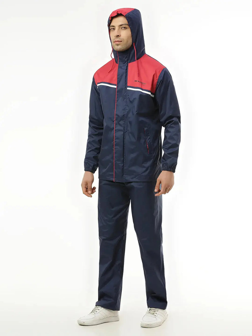 Zeel Active Sport Blue & Red Rainwear - AZ06