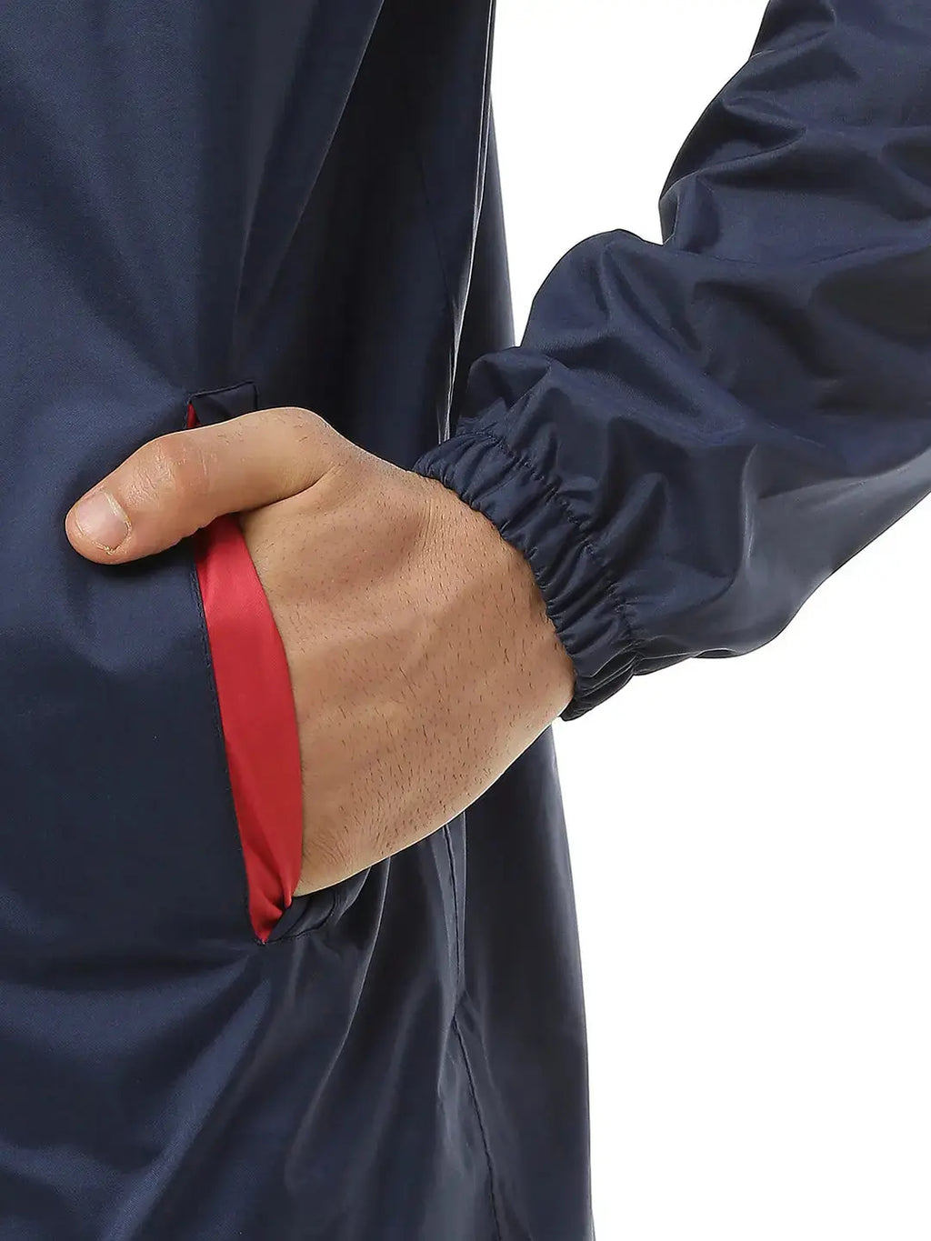Zeel Active Sport Blue & Red Rainwear - AZ06