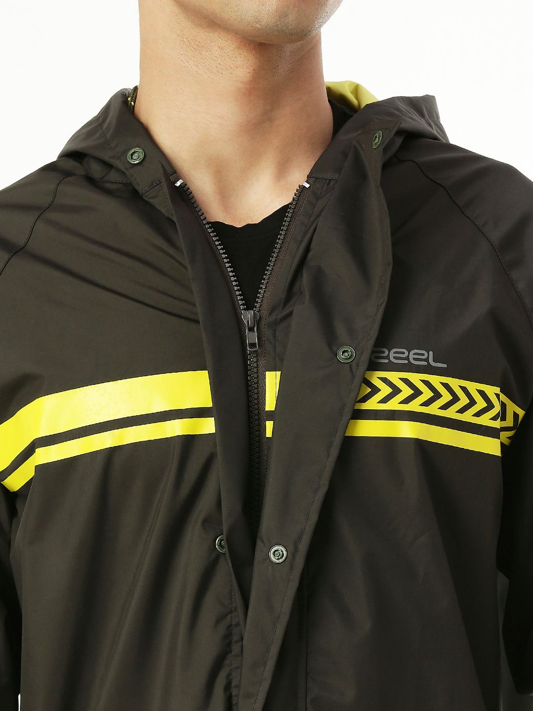 ZEEL HERO: The Ultimate Backpack-Friendly Olive Raincoat - Zeelretail