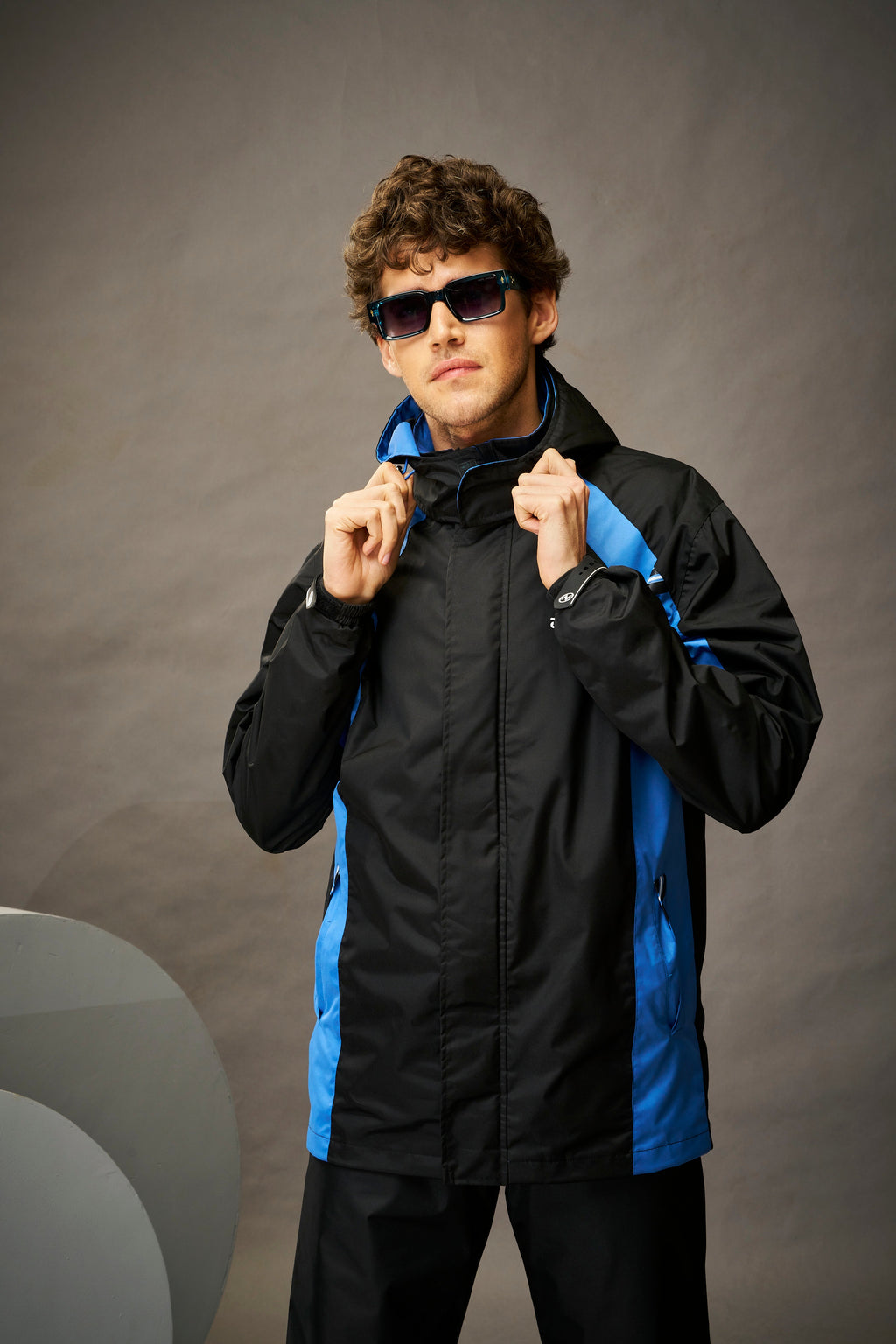 Zeel Go Hike Black & Blue Rainsuit - JS508 - Zeelretail
