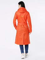 Zeel Diva Orange Trench Coat - Zeelretail