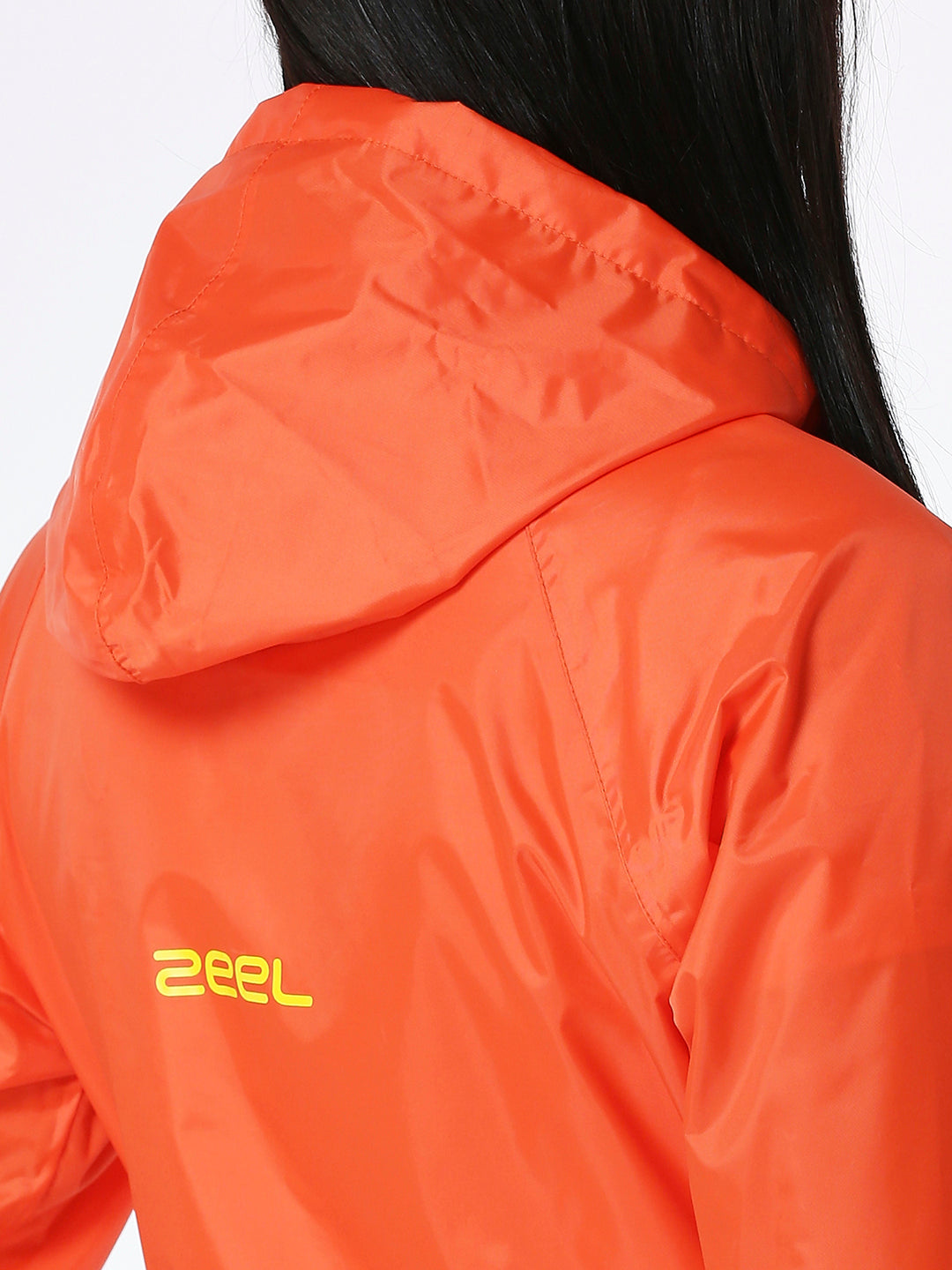 Zeel Diva Orange Trench Coat - Zeelretail