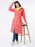 Zeel Diva Peach Trench Coat - Zeelretail