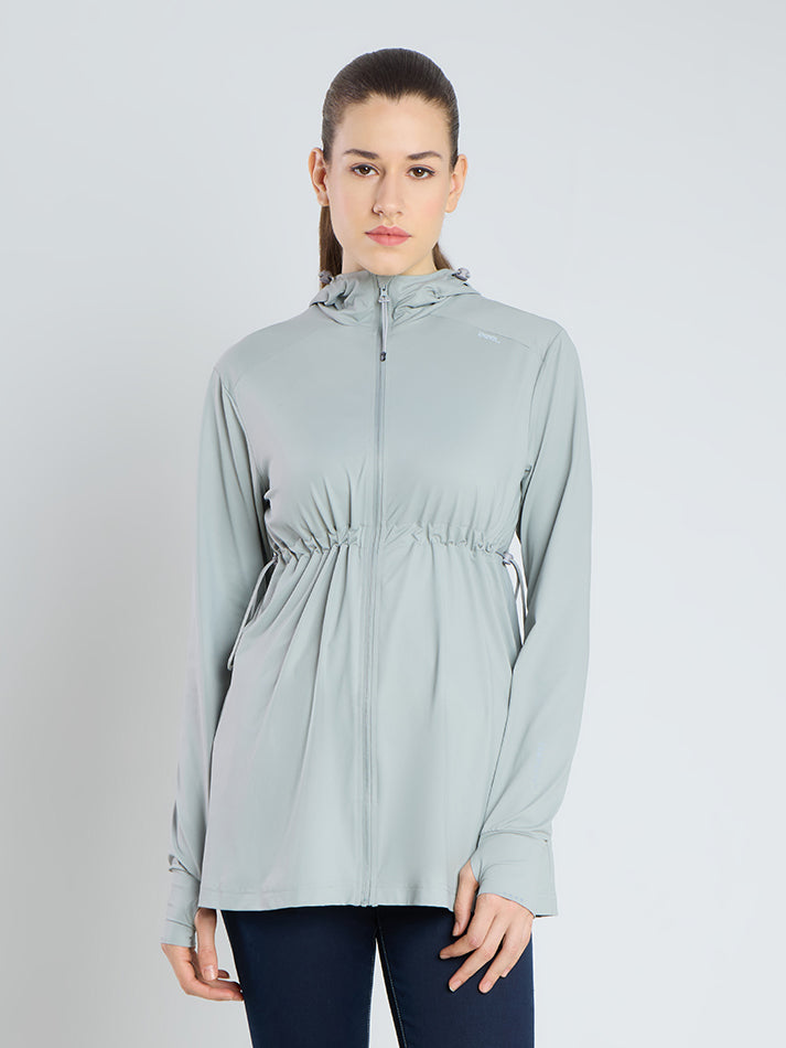 Women's Grey Full Length Sun Jacket | AirWeave™