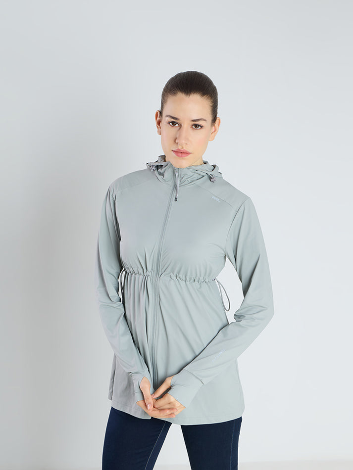 Women's Grey Full Length Sun Jacket | AirWeave™