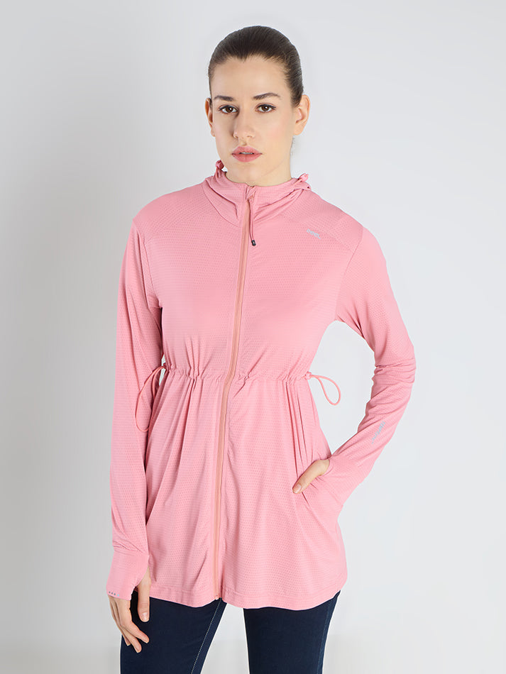 Women's Pink Full Length Sun Jacket | AirWeave™
