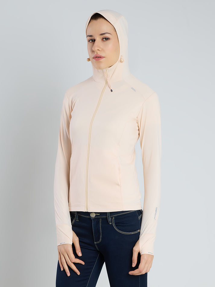 Women's Lotus Pink Mid-Length Sun Jacket | AirWeave™