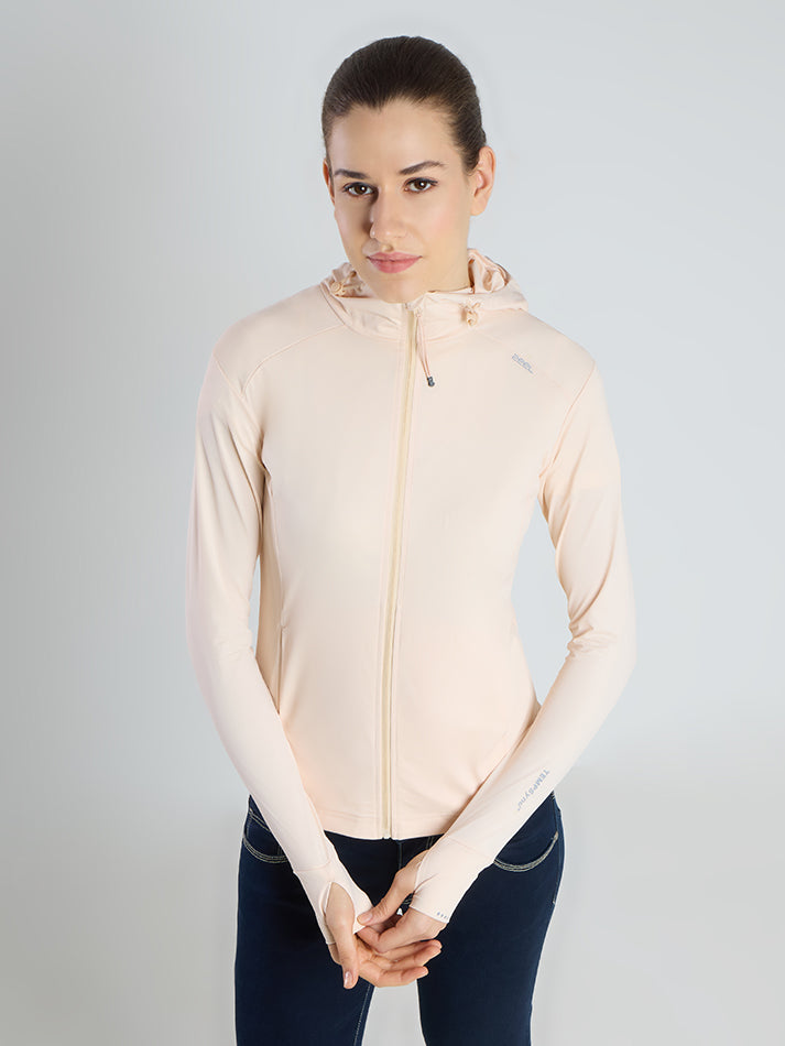 Women's Pink Mid-Length Sun Jacket | AirWeave™