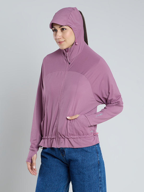 Sun Jacket AirWeave™ F Croptop - PURPLE