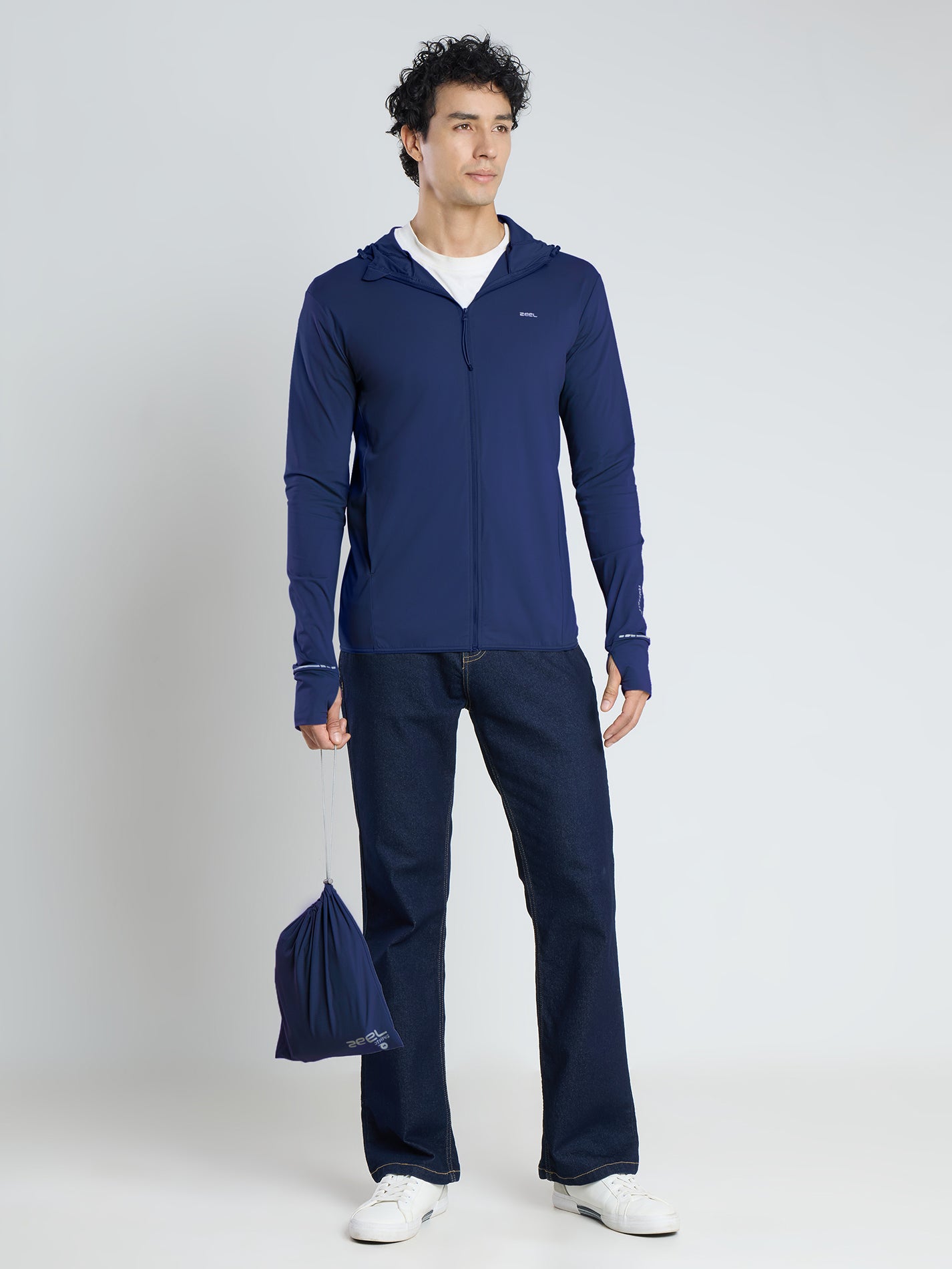 Sun Jacket AirWeave™ M Regular– Navy blue