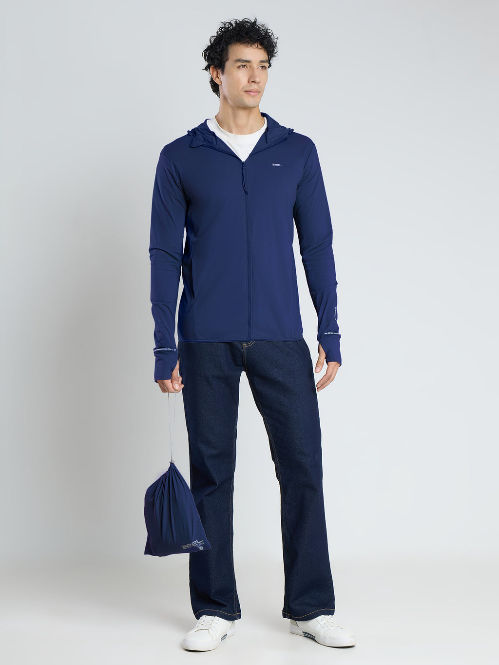 Sun Jacket AirWeave™ M Regular– Navy blue
