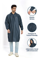 Self Packable Waterproof AIRFORCE Rain Poncho - AZ33 - Zeelretail