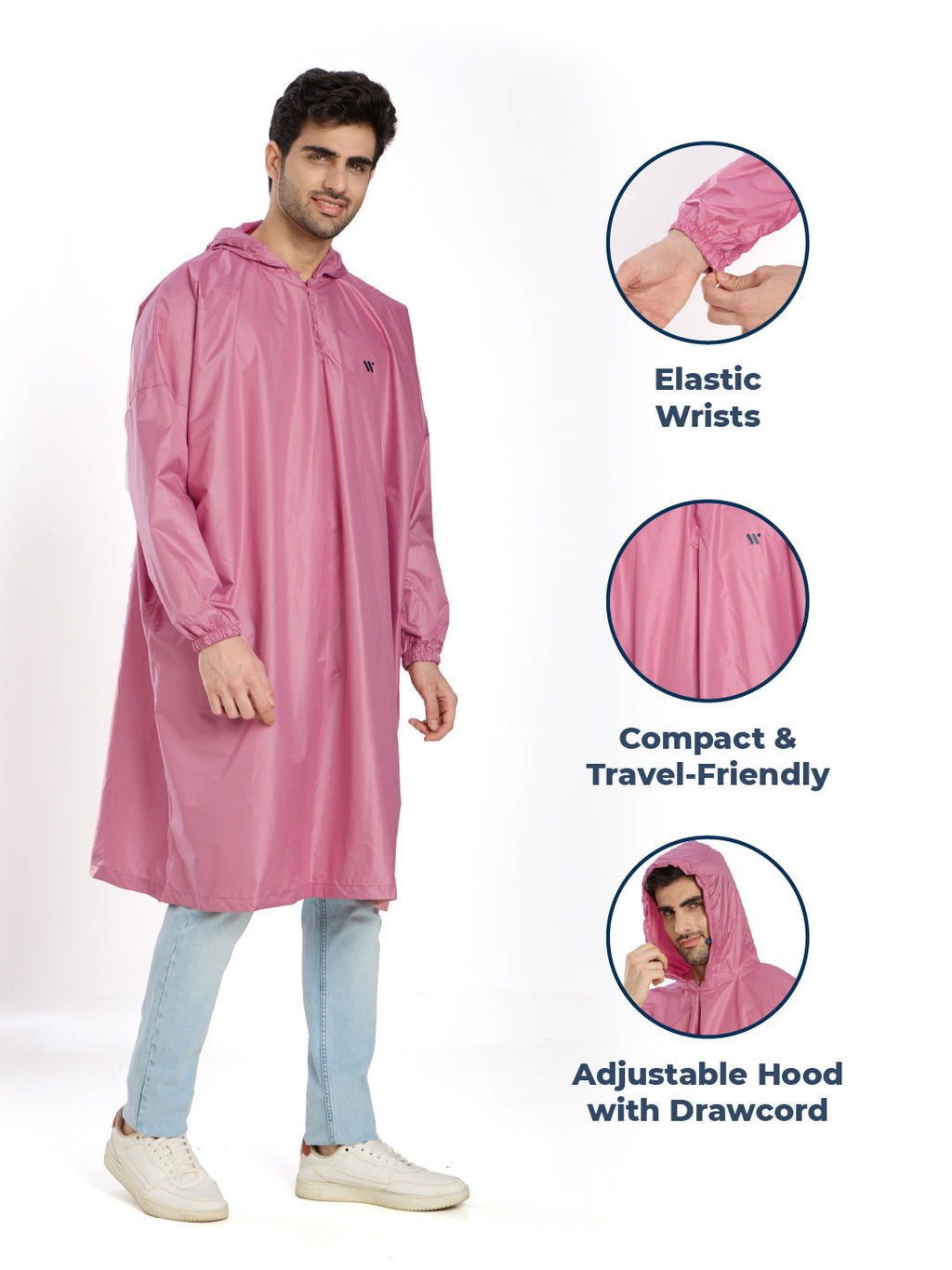 Self Packable Waterproof ONION Rain Poncho - AZ33 - Zeelretail