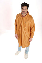 Self Packable Waterproof ORANGE Rain Poncho - AZ33 - Zeelretail