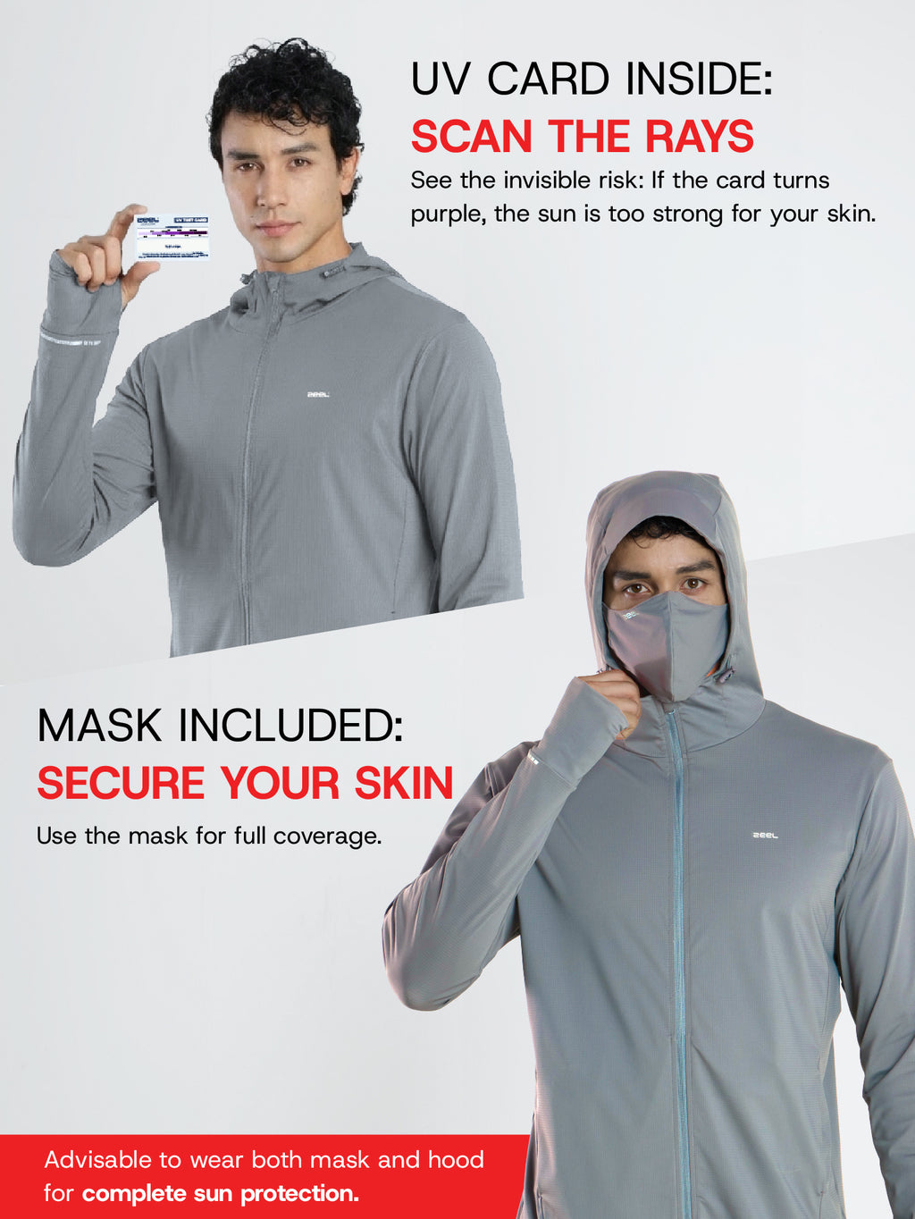 Men's Silver Grey Sun Jacket | AirWeave™