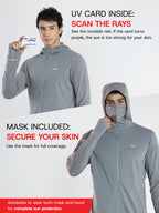 Men's Silver Grey Sun Jacket | AirWeave™
