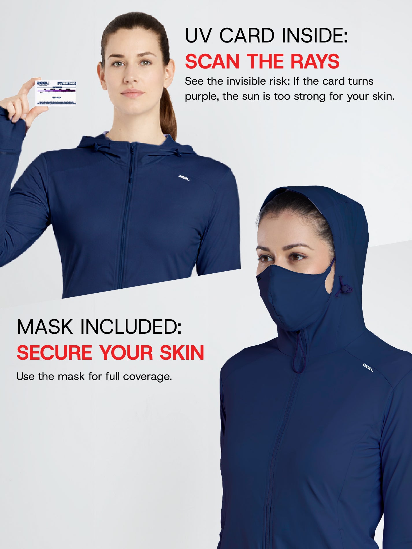 Sun Jacket AirWeave™ F Croptop – DARK BLUE