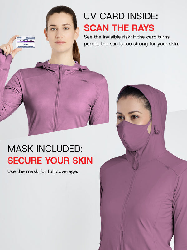 Sun Jacket AirWeave™ F Croptop - PURPLE