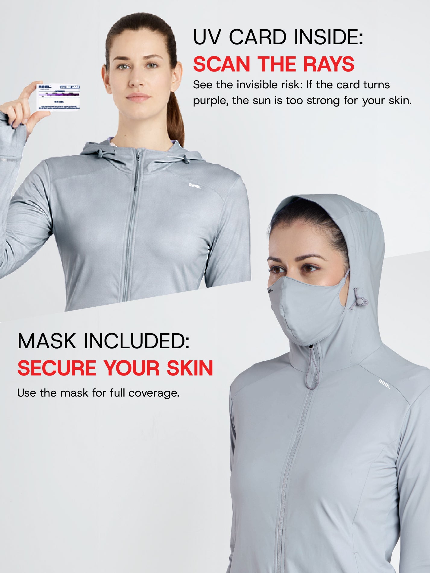 Sun Jacket AirWeave™ F Croptop - LIGHT GREY