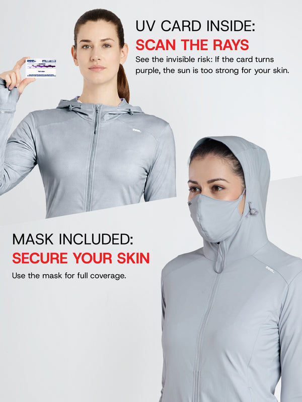 Sun Jacket AirWeave™ F Croptop - LIGHT GREY