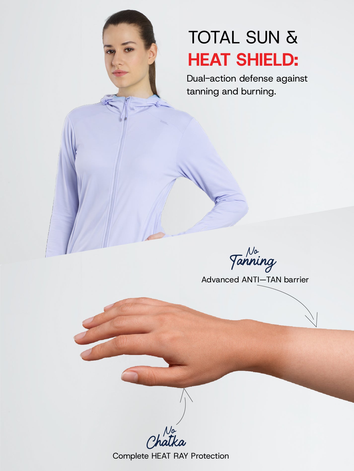 Women's Purple Mid-Length Sun Jacket | AirWeave™