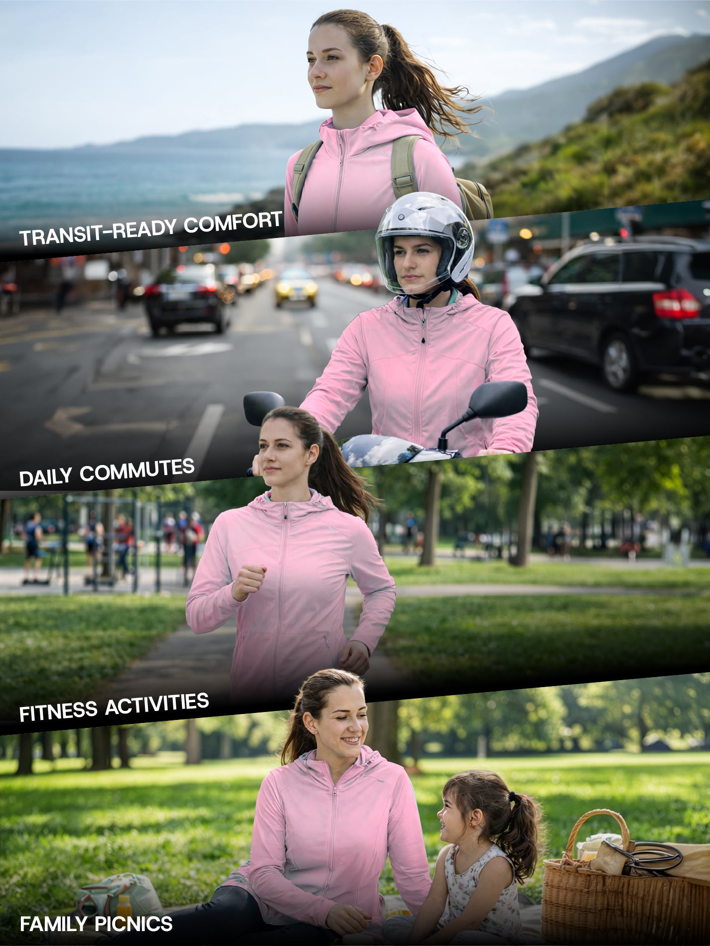Women's Lotus Pink Mid-Length Sun Jacket | AirWeave™