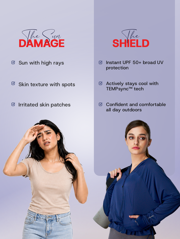 Sun Jacket AirWeave™ F Full Length –PEACOCK BLUE