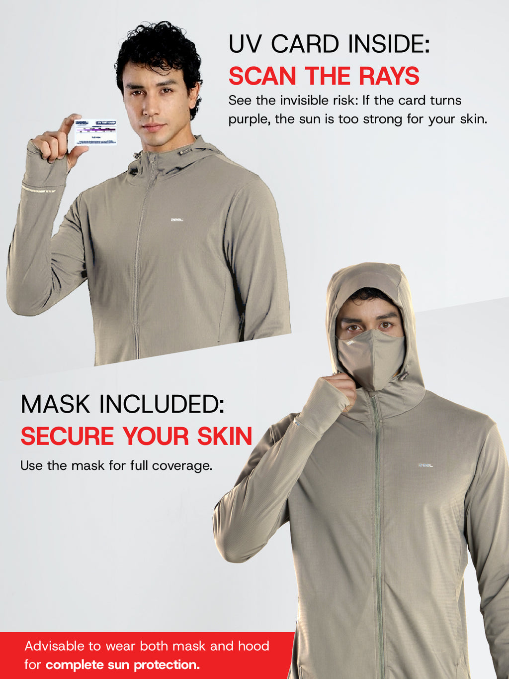 Men's Khaki Sun Jacket | AirWeave™