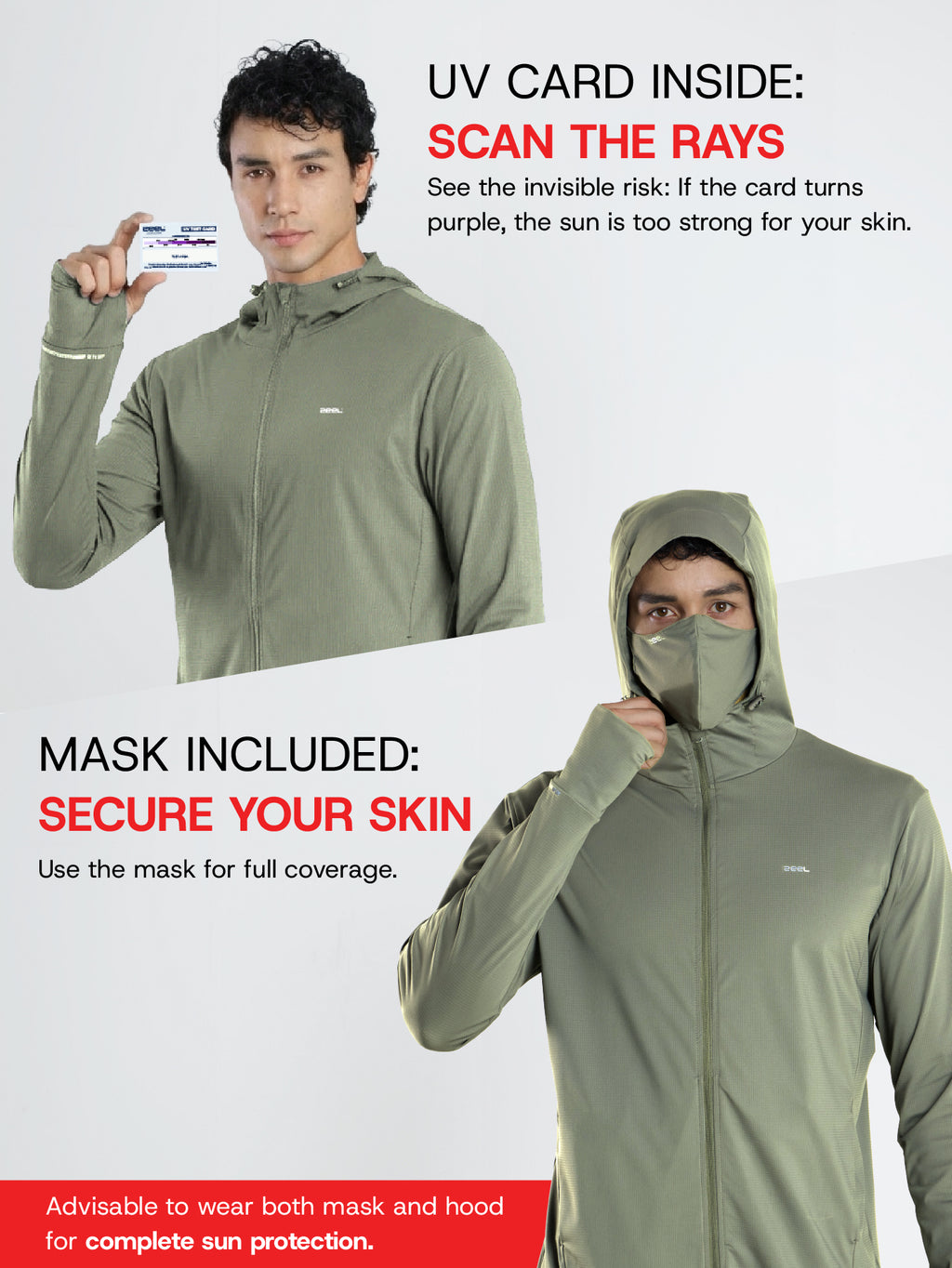 Men's Olive Green Sun Jacket | AirWeave™
