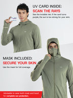 Men's Olive Green Sun Jacket | AirWeave™