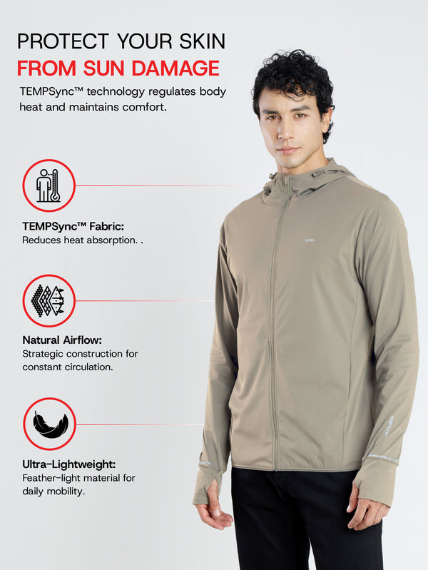 Sun Jacket AirWeave™ M Regular– KHAKI