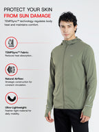 Men's Olive Green Sun Jacket | AirWeave™