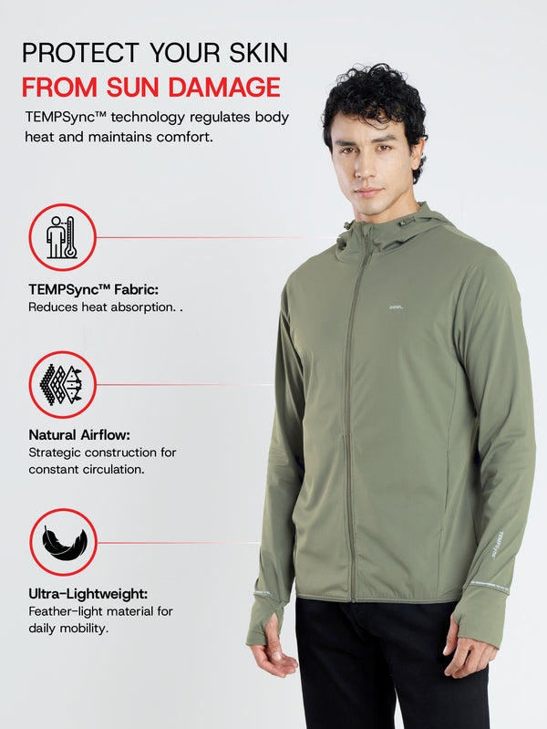 Sun Jacket AirWeave™ M Regular– OLIVE GREEN