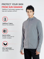 Men's Silver Grey Sun Jacket | AirWeave™