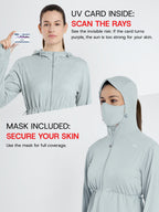 Women's Grey Full Length Sun Jacket | AirWeave™